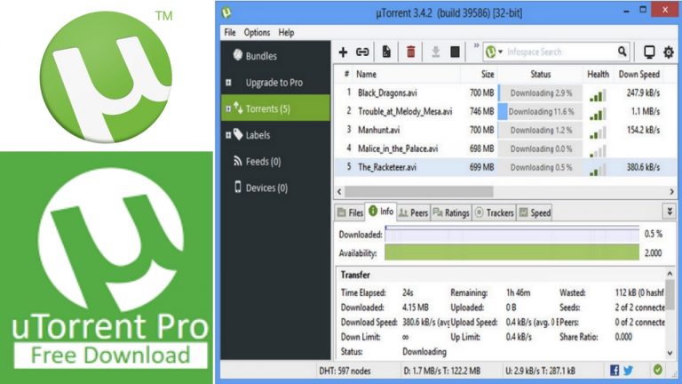 uTorrent Pro 3.6.0.46884 for mac instal free